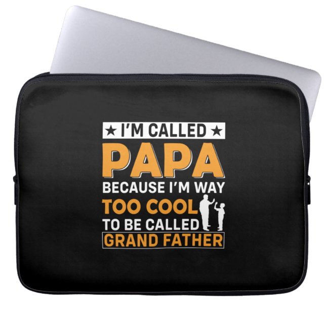 Housse Pour Ordinateur Portable Fête des pères Je M'Appelle Papa (Devant)