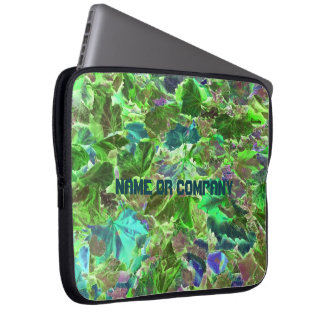 Housse Pour Ordinateur Portable Feuillage Abstrait Feuilles Vertes Personnalisées