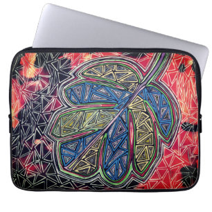 Housse Pour Ordinateur Portable Feuille à motif