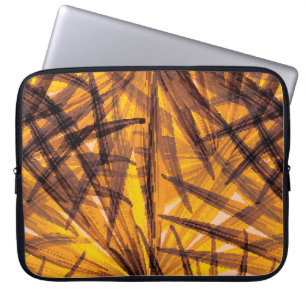 Housse Pour Ordinateur Portable Feuille de palme tropicale motif