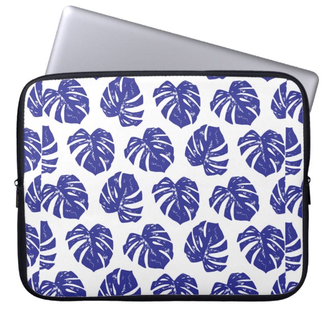 Housse Pour Ordinateur Portable Feuille de palmier tropical motif (Devant)