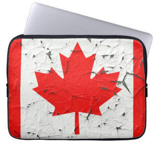 Housse Pour Ordinateur Portable Feuille d'érable rouge du Canada Peinture