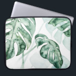 Housse Pour Ordinateur Portable Feuille fractionnée de palme tropicale<br><div class="desc">"Split Leaf II" par Grace Popp. Il présente une palette feutrée de verdure tropicale.</div>