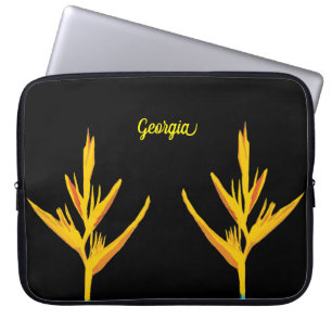Housse Pour Ordinateur Portable Feuille jaune