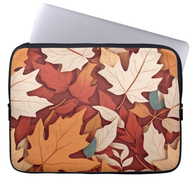 Housse Pour Ordinateur Portable Feuilles d'automne | (Devant)