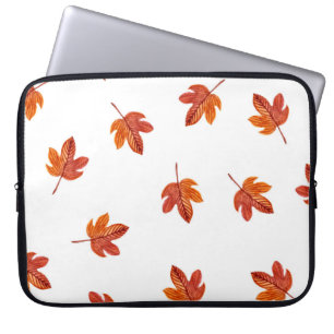 Housse Pour Ordinateur Portable Feuilles d'automne aquarelle main tirée