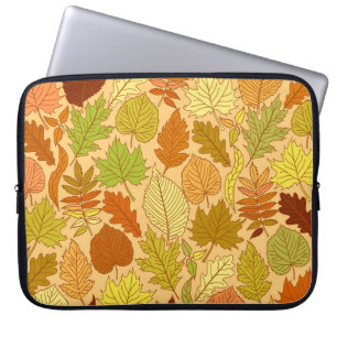 Housse Pour Ordinateur Portable Feuilles d'automne : impression en tissu transpare