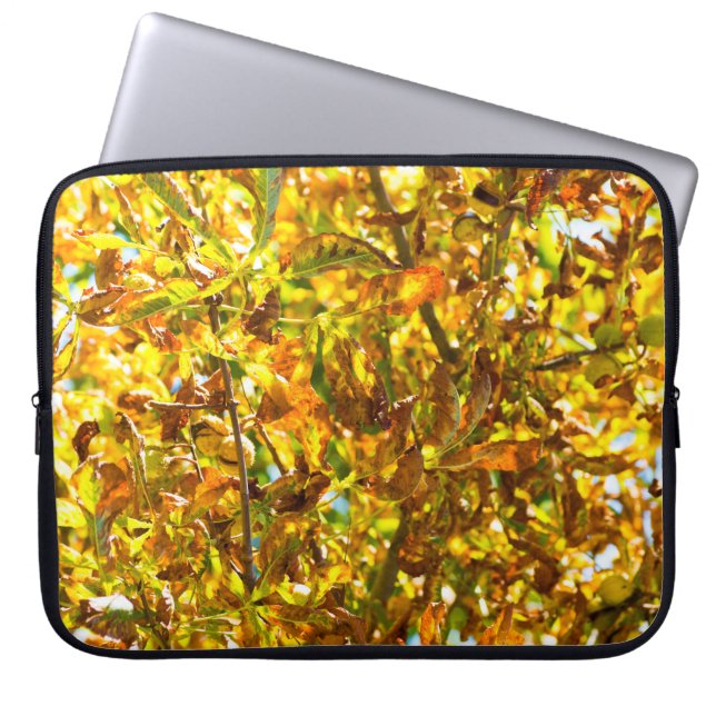 Housse Pour Ordinateur Portable Feuilles d'automne motif (Devant)