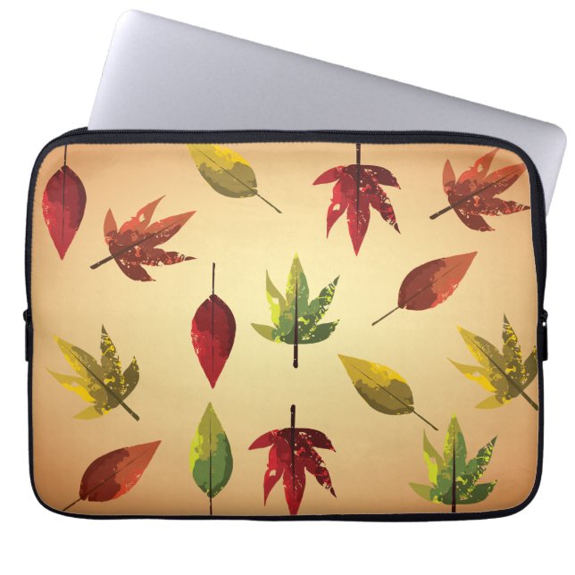Housse Pour Ordinateur Portable Feuilles d'automne picturales (Devant)
