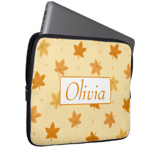 Housse Pour Ordinateur Portable Feuilles d'automne vintage rétro motif