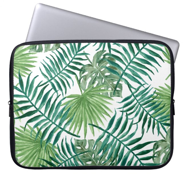 Housse Pour Ordinateur Portable Feuilles de la jungle tropicale (Devant)
