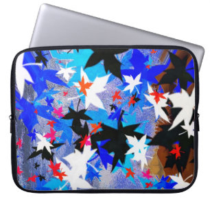 Housse Pour Ordinateur Portable Feuilles de l'art lunaire