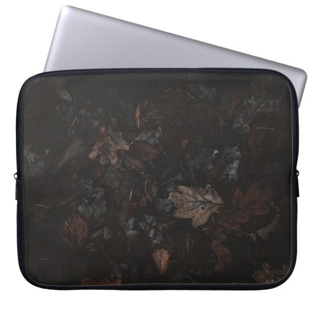 Housse Pour Ordinateur Portable Feuilles séchés (Devant)
