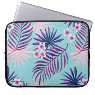 Housse Pour Ordinateur Portable Feuilles tropicaux et fleurs 2