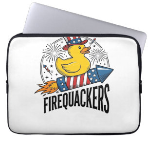 Housse Pour Ordinateur Portable Feux d'artifice Canard Patriotique Conception de C