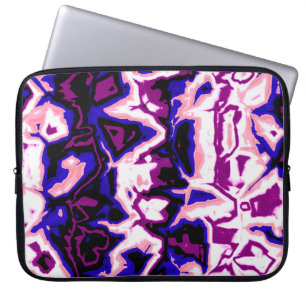 Housse Pour Ordinateur Portable Fidèle à la mode Boho Rétro Marbré Rayures Fierté 