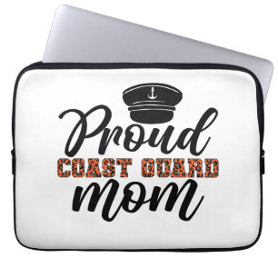 Housse Pour Ordinateur Portable Fière maman de la Garde côtière, Amour pour la Gar