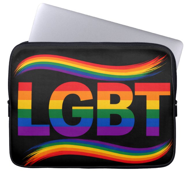Housse Pour Ordinateur Portable Fierté arc-en-ciel LGBT (Devant)