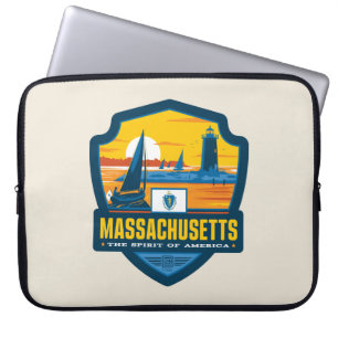 Housse Pour Ordinateur Portable Fierté de l'État   Massachusetts