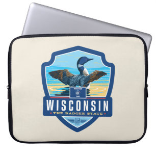 Housse Pour Ordinateur Portable Fierté de l'État   Wisconsin