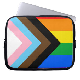 Housse Pour Ordinateur Portable Fierté de progrès LGBTQ+