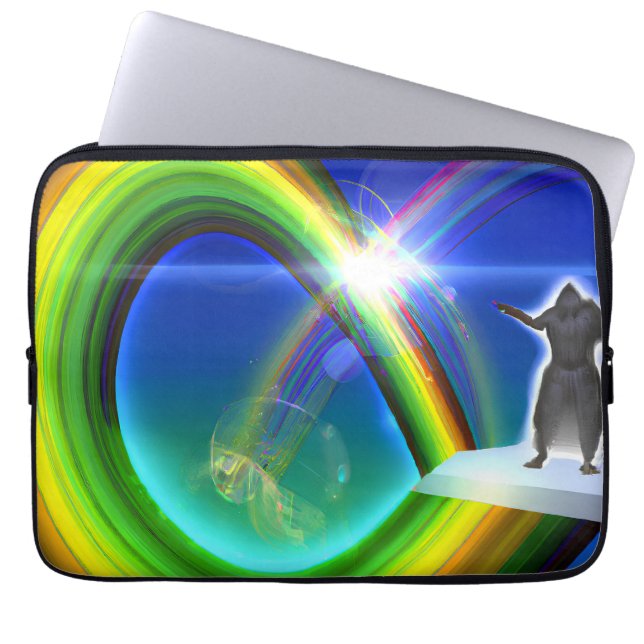 Housse Pour Ordinateur Portable Figure de mystère au Stargate interdimensionnel (Devant)