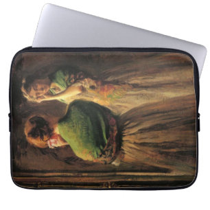 Housse Pour Ordinateur Portable Fille avec châle vert (par Joseph DeCamp)