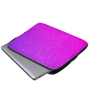 Housse Pour Ordinateur Portable Fille brillante rose chaud brillant Ombre Fille mi