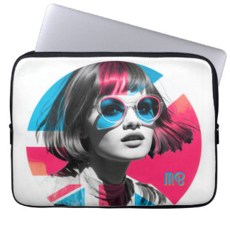 Housse Pour Ordinateur Portable Fille Cool Pop Art Audacieuse Style Britannique Mo