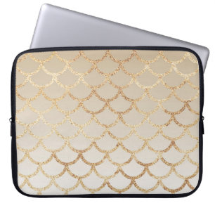 Housse Pour Ordinateur Portable Fille et Glam Ombre Parties scintillant de sirène
