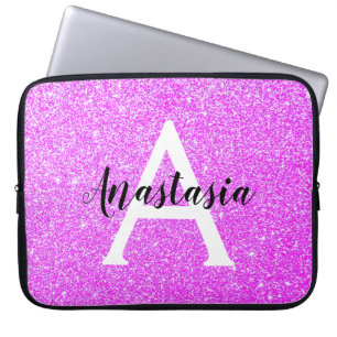 Housse Pour Ordinateur Portable Fille Glam Purple Parties scintillant Étincelles N