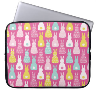 Housse Pour Ordinateur Portable Fille lapin rose motif