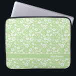 Housse Pour Ordinateur Portable Fille Lime Vert Fleurs tropicales Monogramme<br><div class="desc">Fillette Lime Vert Fleurs Tropicales Monogramme Portable Sleeve. Facile à customiser avec du texte,  des polices et des couleurs. Créé par le designer pro Zazzle BK Thompson exclusivement pour Cedar et String; veuillez nous contacter si vous avez besoin d'aide pour le design.</div>