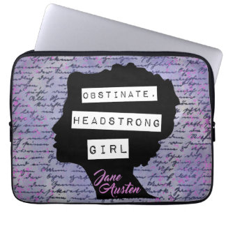 Housse Pour Ordinateur Portable Fille obstinée et volontaire Orgueil & Préjugés