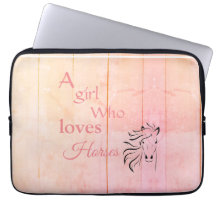 Fille Ombré rose qui aime les chevaux Script Girly