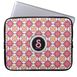 Housse Pour Ordinateur Portable Fille rose +Or Motif géométrique manches/Coque