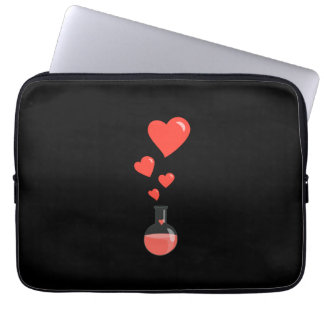 Housse Pour Ordinateur Portable Flacon noir de la Saint-Valentin 15in de geek de