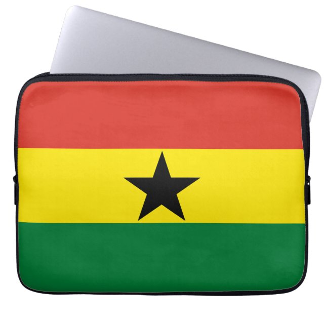 Housse Pour Ordinateur Portable Flag du Ghana (Devant)