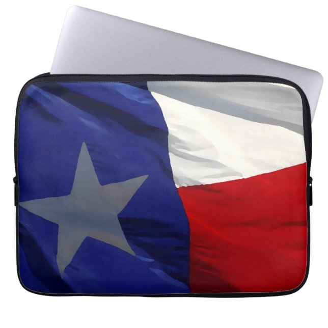 Housse Pour Ordinateur Portable Flag of Texas Pop Art (Devant)