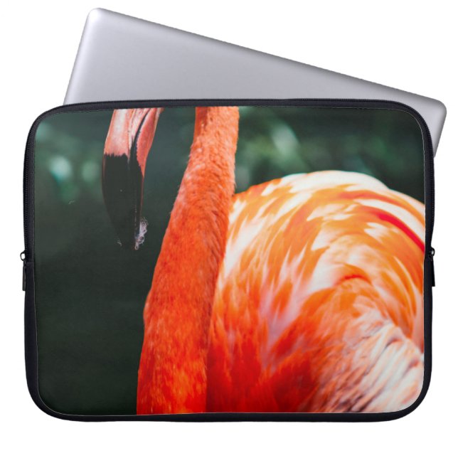 HOUSSE POUR ORDINATEUR PORTABLE FLAMANT ROSE (Devant)