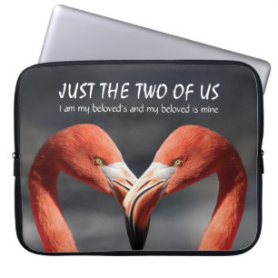 Housse Pour Ordinateur Portable Flamant rose Amour TOUS LES DEUX Christian