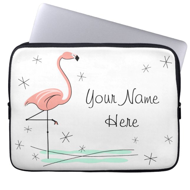 Housse Pour Ordinateur Portable Flamant rose Ocean Name (Devant)