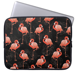 Housse Pour Ordinateur Portable Flamants roses Oiseaux : Textile Vintage