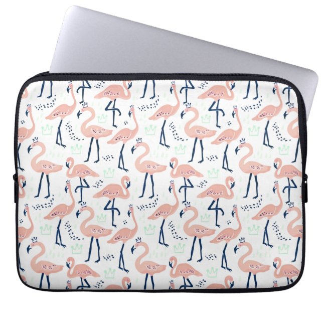 Housse Pour Ordinateur Portable Flamingo rose pâle (Devant)
