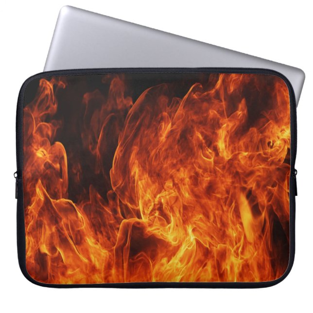 Housse Pour Ordinateur Portable Flamme orange (Devant)