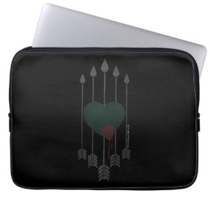 Housse Pour Ordinateur Portable Flèche   Flèches percutées dans le coeur