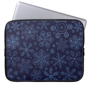 Housse Pour Ordinateur Portable Flèches bleues sur bleu