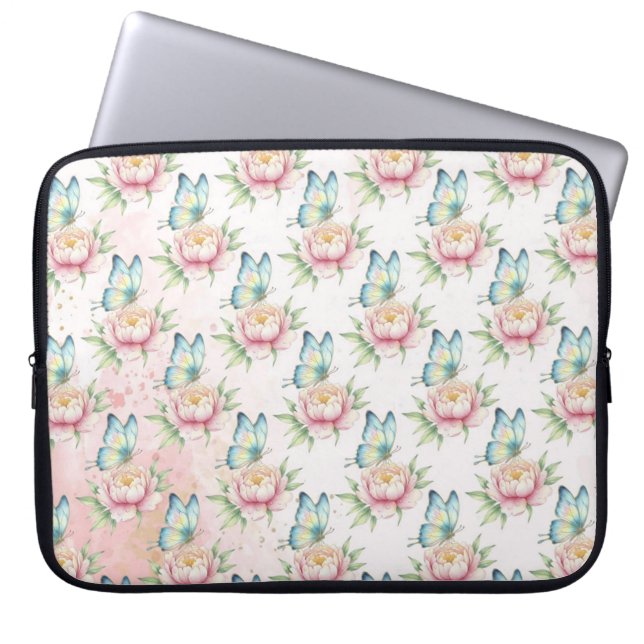 Housse Pour Ordinateur Portable Fleur (Devant)