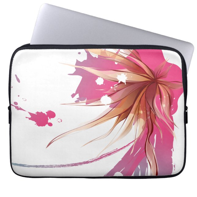 Housse Pour Ordinateur Portable Fleur Abstraite d'Hibiscus (Devant)