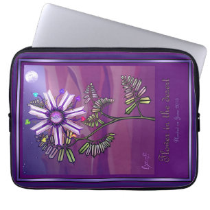 Housse Pour Ordinateur Portable Fleur dans le désert